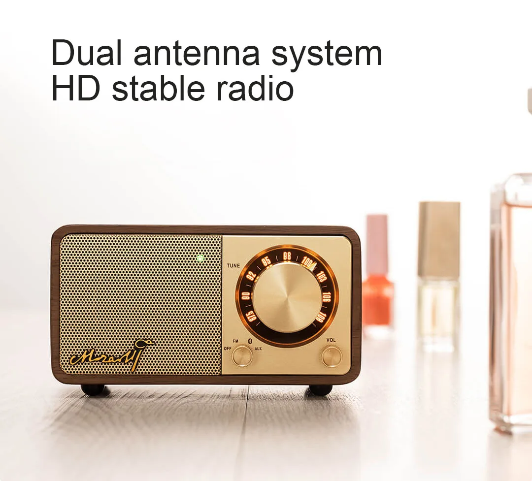 Xiaomi Youpin Bluetooth динамик Ретро беспроводной динамик с fm-радио портативный динамик мини беспроводной Bluetooth динамик