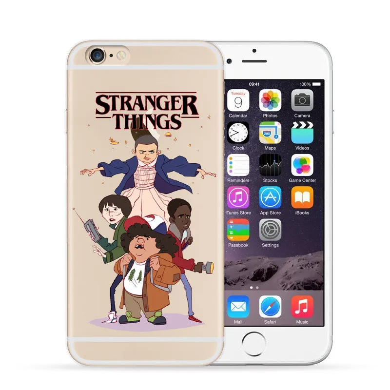 Необычные вещи Рождественские огни чехол для iPhone 7 7Plus 6S 8 Plus X 5s SE Мягкие