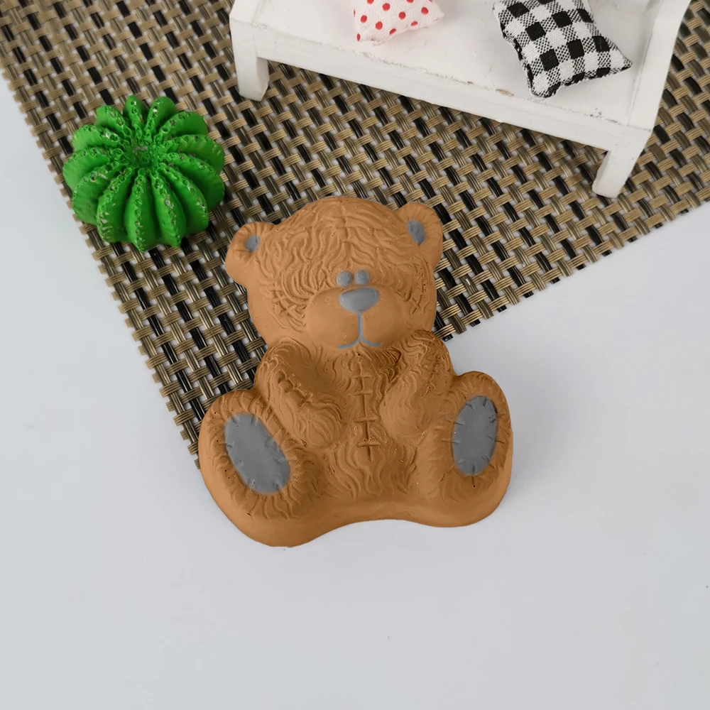 

PRZY Teddy Bear Mold Soap Molds Animal Handmade Mould Mold Silicones Bear Soap Fondant Clay Resin Moulds Candle Moulds DW0268