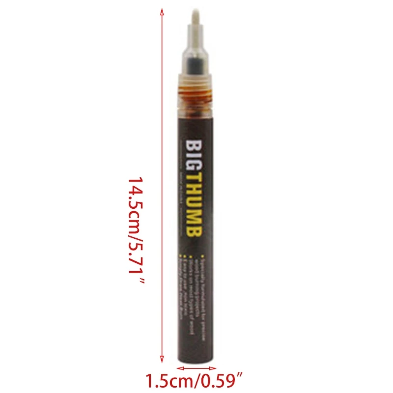 

Scorch Pyrography Marker for Painting DIY Projects Fine Tip Easy Use Fast Chemical Woodburning Pen QW