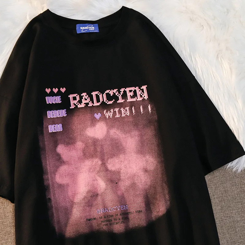 

Kawaii Girl Y2k Vogue Cute tshirt Women's Oversized Short Sleeve Goth T-Shirts Urban Basic Haut Female Anime Urbano Fairy Grunge