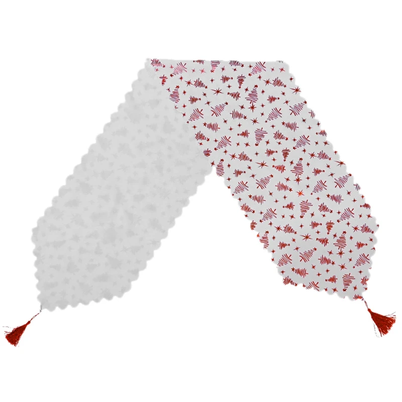 

2Pcs Home Decorative Dining Banquet Jacquard Fabric Tv Stand Cabinet Cover Embroideredtable Runner 180X36Cm