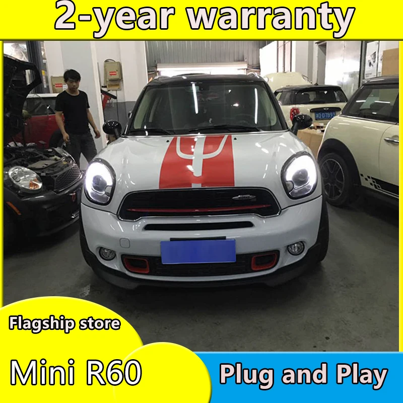 Стайлинг автомобиля для BMW Mini Countryman R60 фары 2011-16 светодиодный ная фара DRL линза