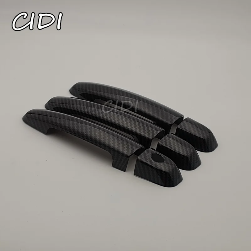 

Накладка на дверную ручку из черного углеродного волокна для Suzuki Grand Vitara Grand Nomade Edo 2006 ~ 2014 2012, автомобильные аксессуары