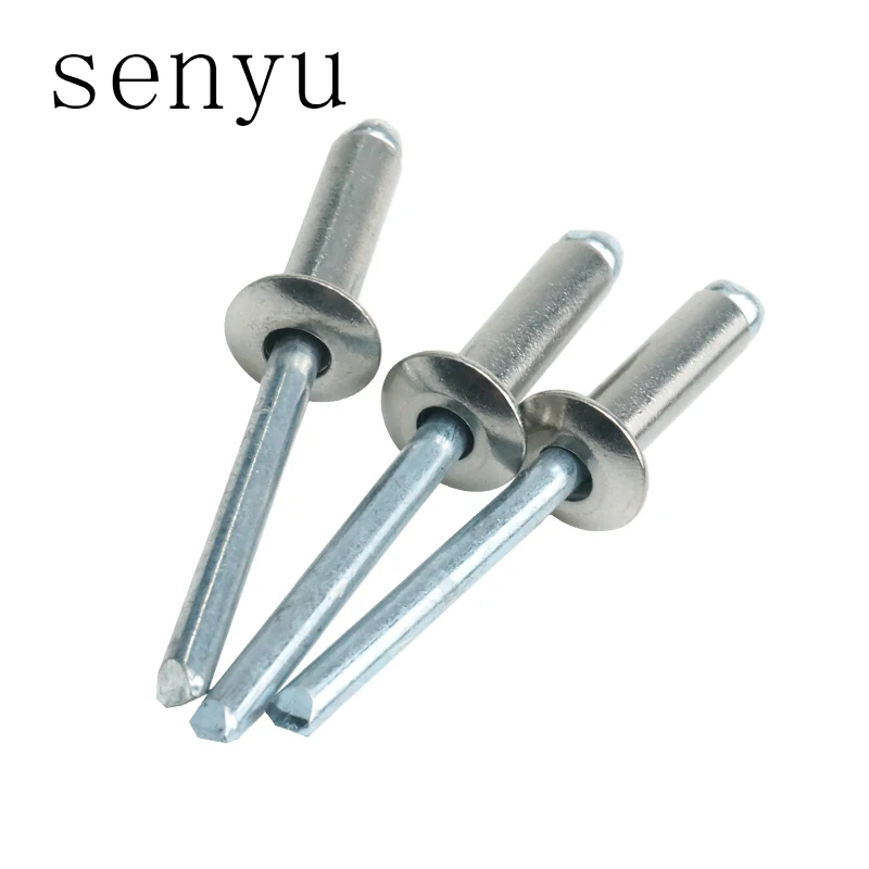 LUHUICHANG M3.2 Нержавеющая сталь Грибок Винт Вытяжной Ривет Сломанный Мандриль Слепая Гвоздь Всплывающий Ривет Самозапирающийся Ривет Мебель.