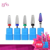 5 in 1 professional sharp nail drill bit cutter tungsten carbide electric machine gel polishing file tools left hand
