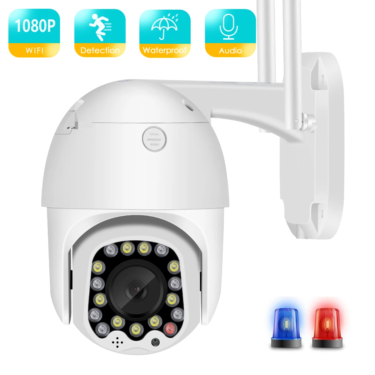 Мини-камера BESDER 1080P PTZ WiFi 4-кратный зум 2 МП | Безопасность и защита