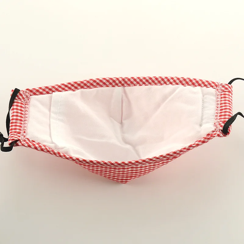 Хлопковая черная маска для рта противопылевая с фильтром из активированного