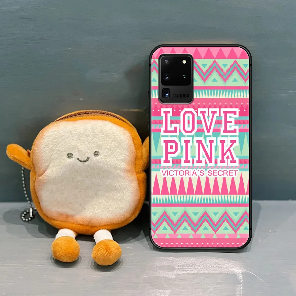 

Victoriaes Pink Secret Phone Case Cover Hull For Samsung Galaxy S 7 8 9 10 e 20 FE uitra plus Note 9 10 20 black Cell Tpu Back