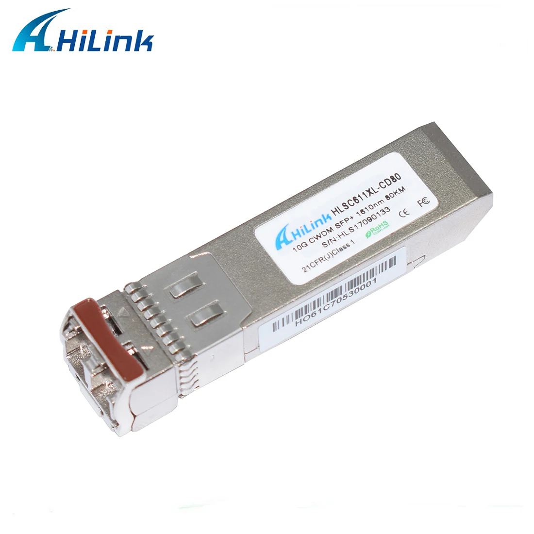 Hilinktech Бесплатная доставка DHL 10G CWDM SFP + 80KM 1610 EML APD ZR LC DDM модуль приемопередатчика|cwdm