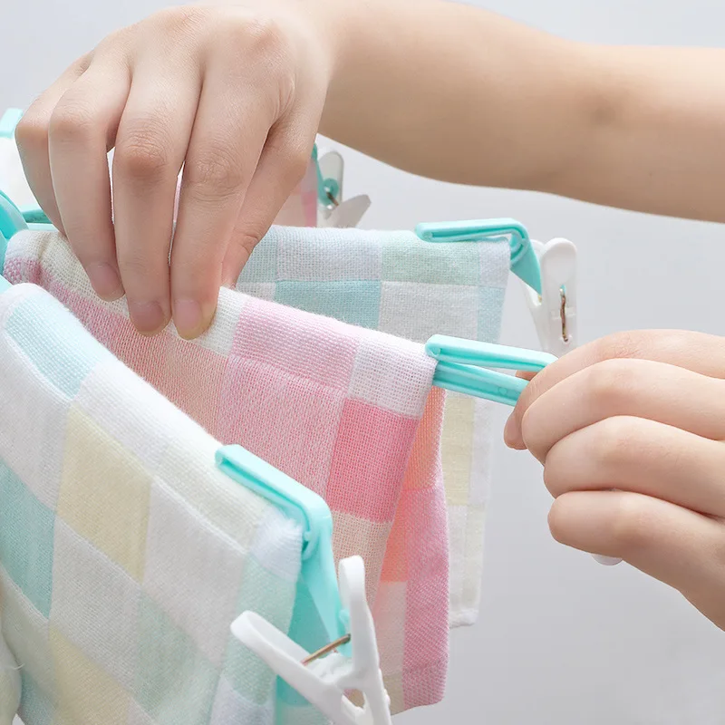 10 зажимов Складная сушилка для одежды полотенце нижнее белье носки зажим