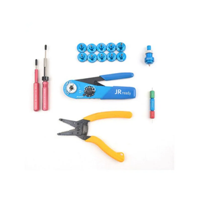 

W1A(M22520/2-01) Crimp Tool Kit with Ideal 45-416 Wire Stripper,11 AFM8 Positioners,G125 Gauge,DAK20 DRK20B Install Removal Tool