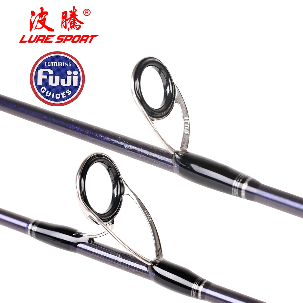 LureSport твердый карбоновый медленный джигггинг 1.9m Toray X Крест перламутровый голубой