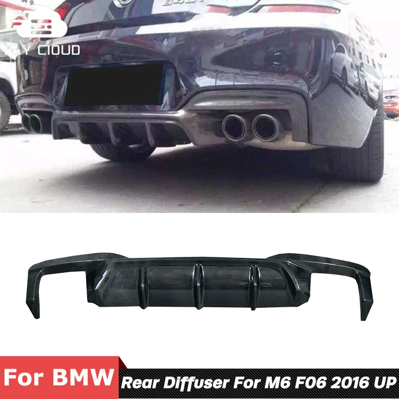 Углеродное волокно Материал задний бампер спойлер диффузор для BMW 6 серии F06 F12
