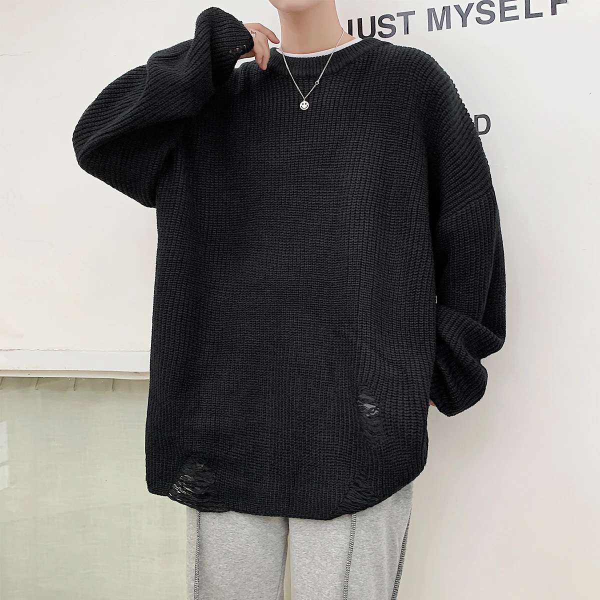 2019 осень и зима новый корейский вариант колледжа Ветер пара сплошной цветной