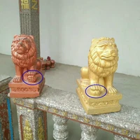 35cm13 78in classic european style durable home gardening balcony lion abs plastic concrete mold male female pair statue set