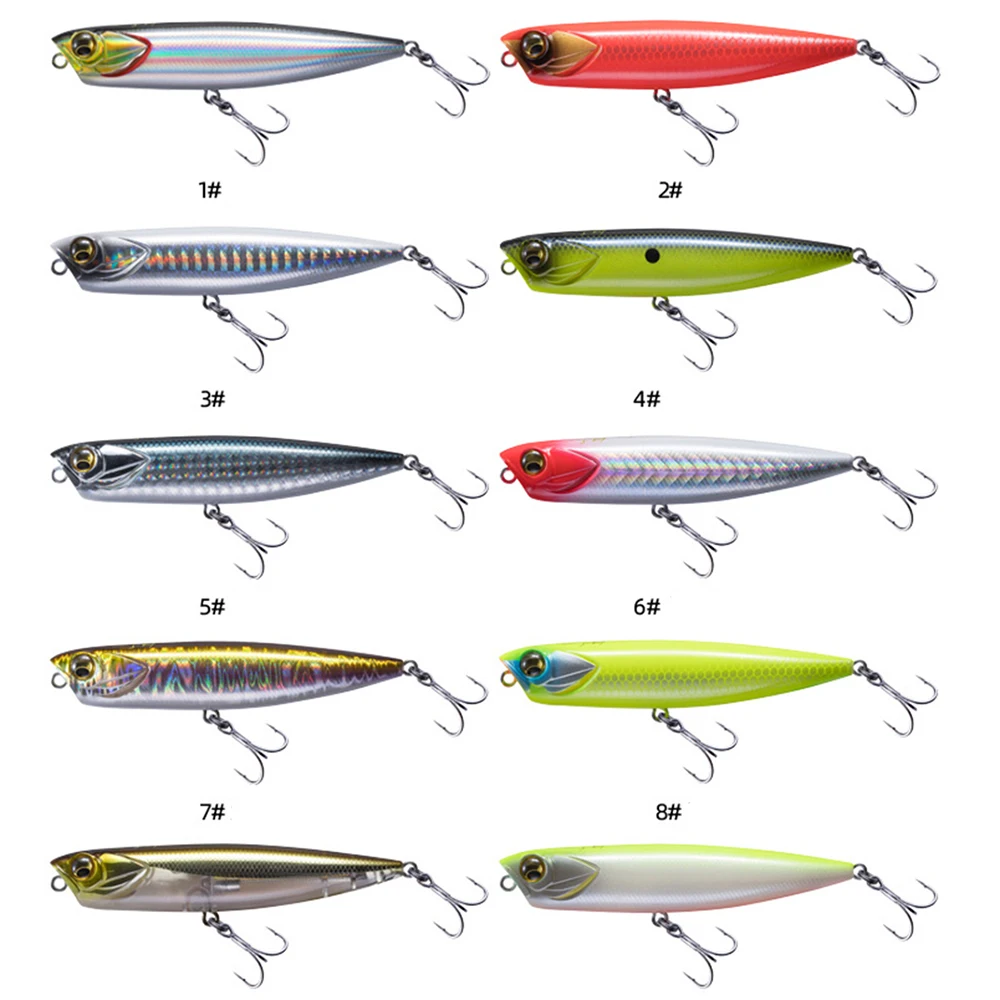 

EWE Penicl Lure 65F/85F/100F 100mm/85mm 6.8g/10g/14g FEISHA Floating Wobbl Sitckbait Surface Popper Bass Pike Fishing Bait Lure