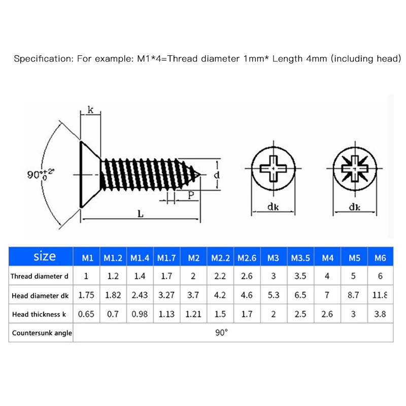 AXK никелевый Микро электронный винт встраиваемый phillips потайной плоский для очков