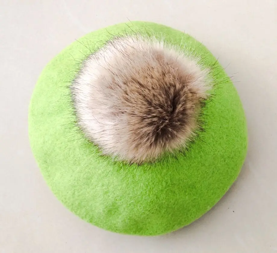 Модные зимние детские шерстяные мягкие береты осенние женские повседневные