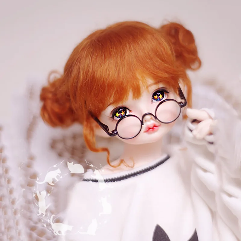 Bybrana BJD кукла парик 1/8 1/6 1/4 гигантская 1/3 мохеровая красно коричневая двойная