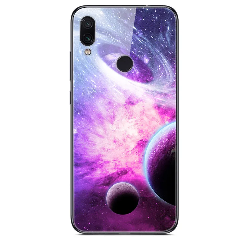 28 Для Xiaomi Redmi Note 7 Чехол из закаленного стекла твердая задняя крышка для Xiomi Redmi Note7 мягкий чехол для телефона бампер на Redmi Note 7 Pro - Цвет: 28