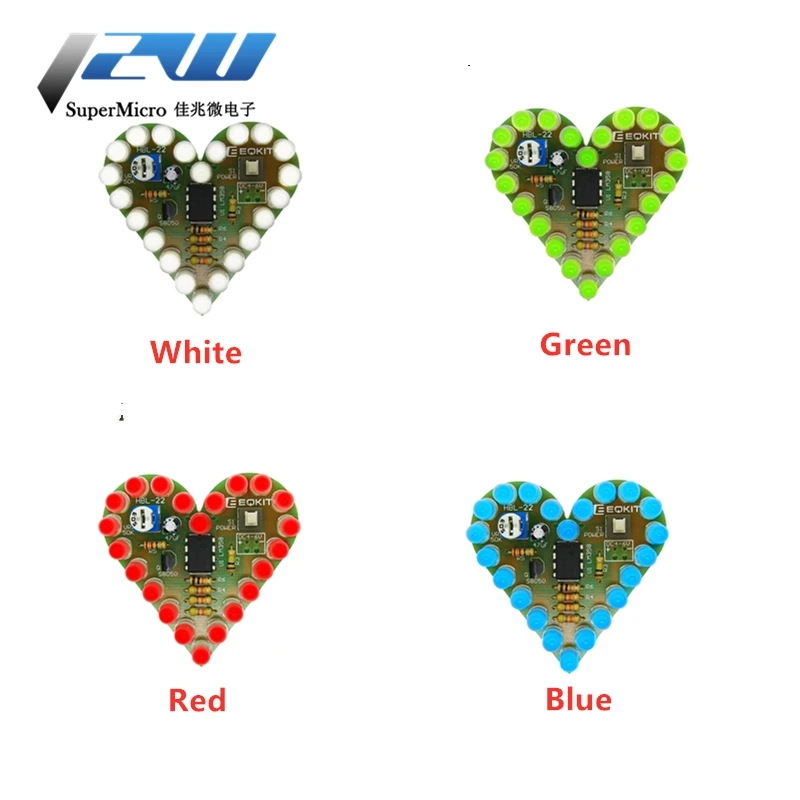 Комплект дыхательной лампы в форме сердца сделай сам 4 6 В постоянного тока