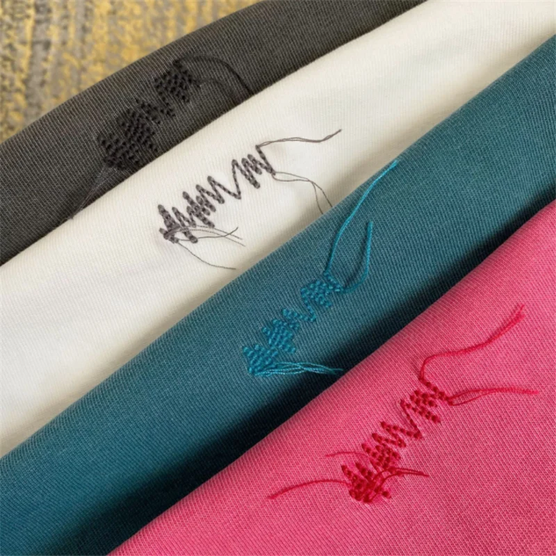 

Color Embroidery Ader Error T-shirt Men Women 1:1 Best Quality Fashion Casual Adererror T shirts Z-stitch Tee Tops