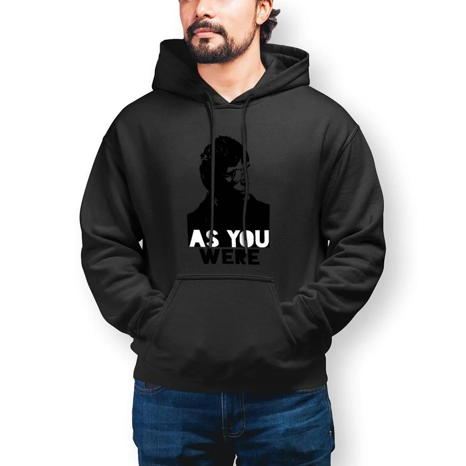 

Band As You Were Hoodie Liam Gallagher Celebrity Cotton Warm Hoodies Casual Over Size Loose Pullover Hoodie Mens