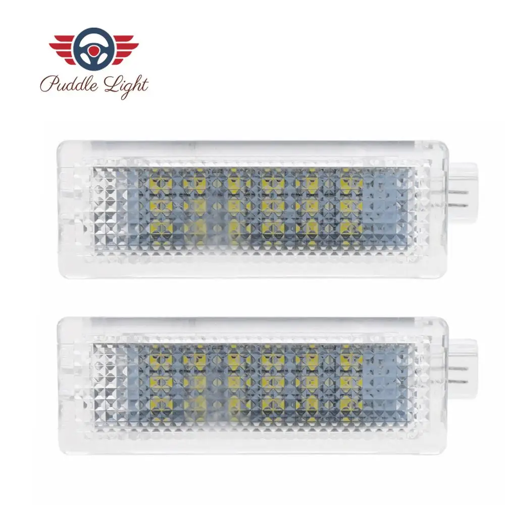 White 2x 18smd светодиодный двери межкомнатные свет для ног светодиодная подсветка салона автомобиля укладки для Land Rover Evoque Range Rover 4 тренировочные костюмы, Freelander2 - Испускаемый цвет: White