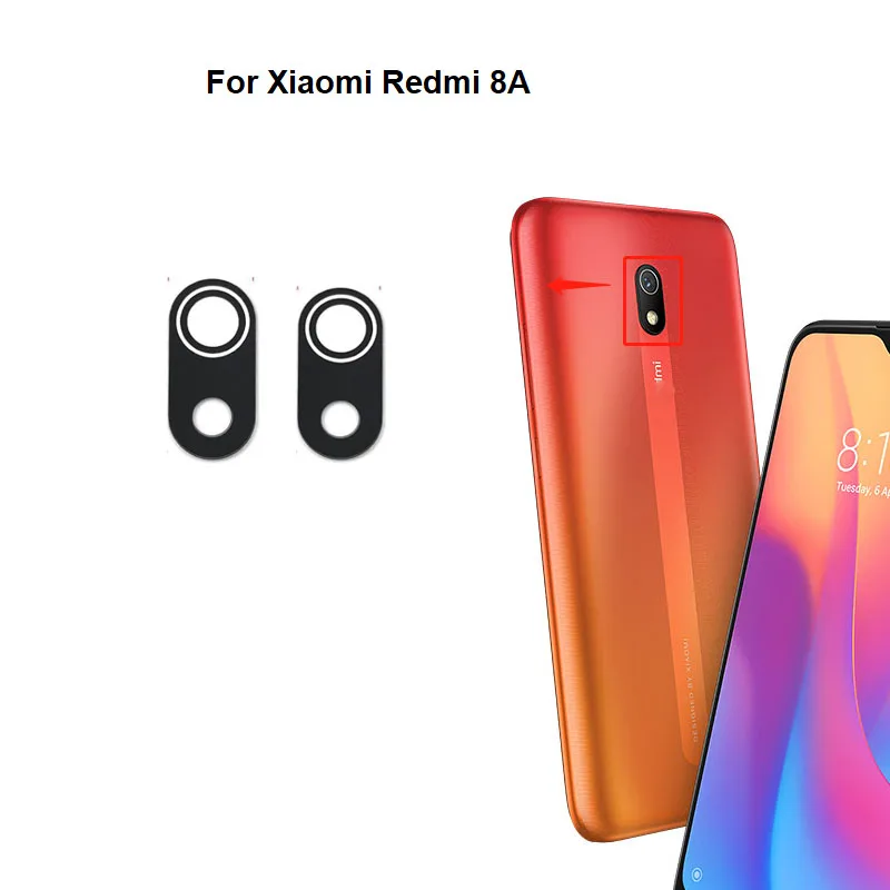 

Стекло для задней камеры Xiaomi Redmi 8A, 100 шт.