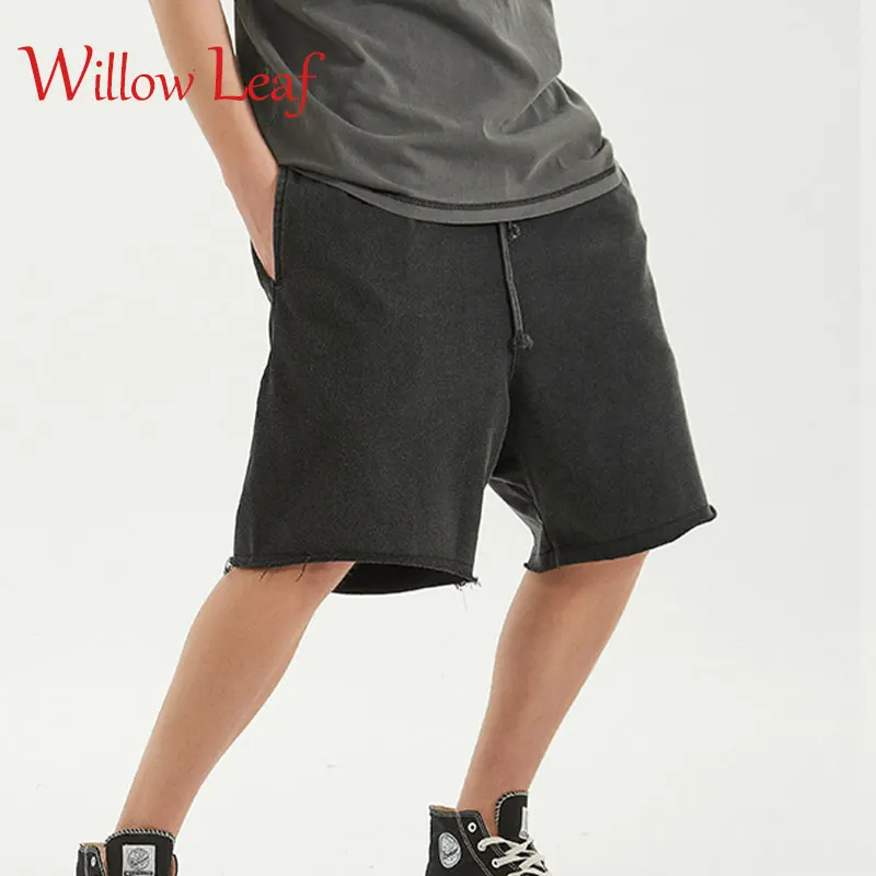 

Willow Leaf 2021 Summer New Drawstring Men's Casual Shorts Jogger Workout Gym Sports Breathable Loose Comfortable Sweatpants