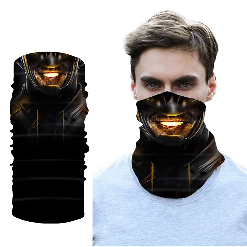 Fashion 3D Seamless Magic Neck Gaiter Face Shield Balaclava Sport Fishing Cycling Hiking Bandana Headband Scarf Men Women skull magic facemask tactical scarf mask men women neck gaiter outdoor sport cycling hiking bandana headband 3d face cover