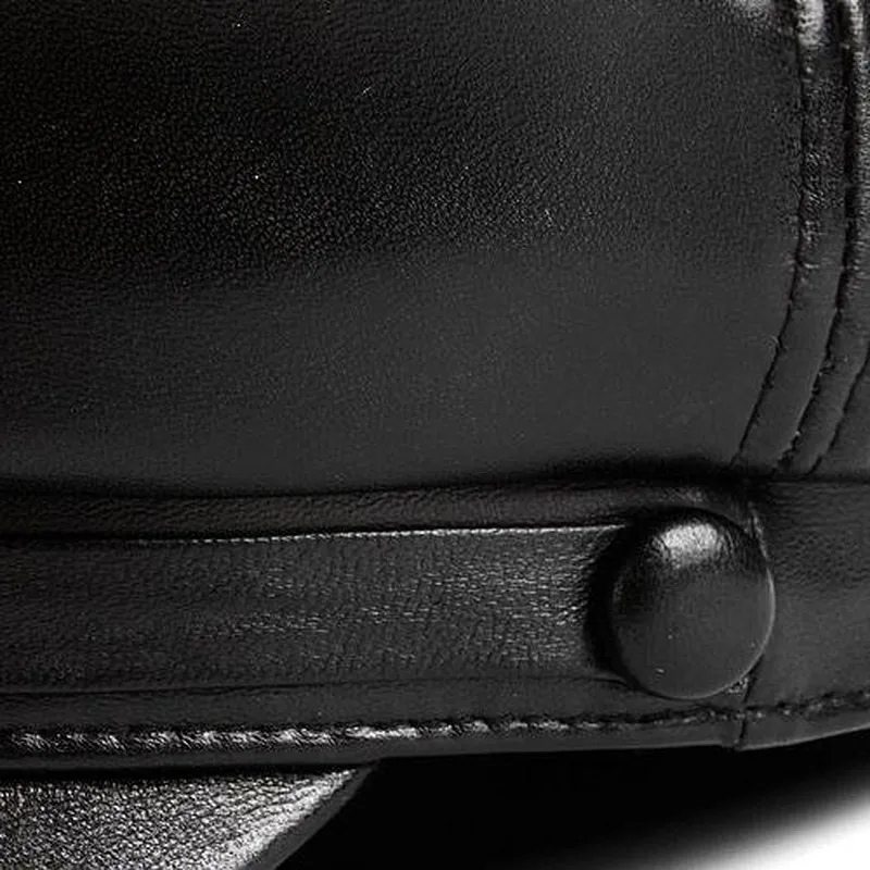 Шапка сейлора из искусственной кожи унисекс крутая Осенняя шапка в стиле