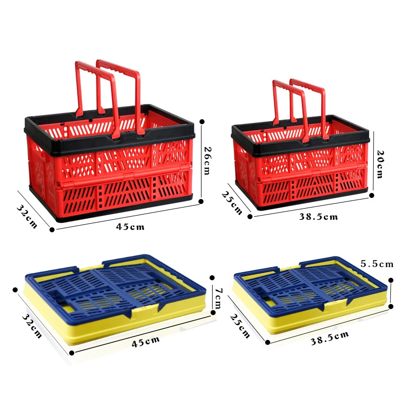 Складная корзина для хранения покупок в супермаркете портативная Корзина