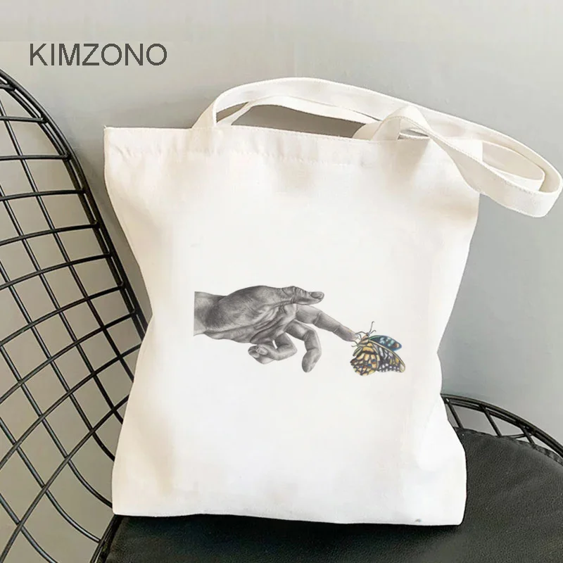 Сумка для покупок Микеланджело многоразовая джутовая сетчатая сумочка эко