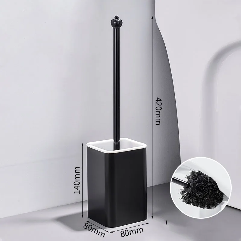 black toilet brush corner cleaning brush quick draining wall mounted and floor standing home cleaner tools bathroom accessories free global shipping