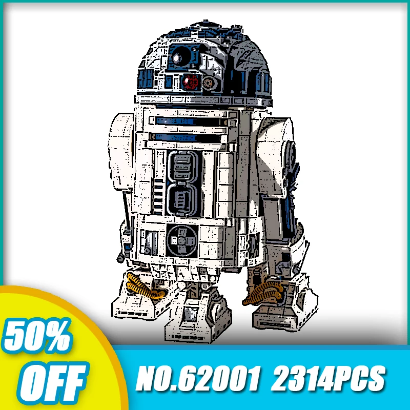 

Star Project Creative Robot R2-D2 Model 75308 62001 Space Building Block DIY Toys Children's Birthday Christmas Gift