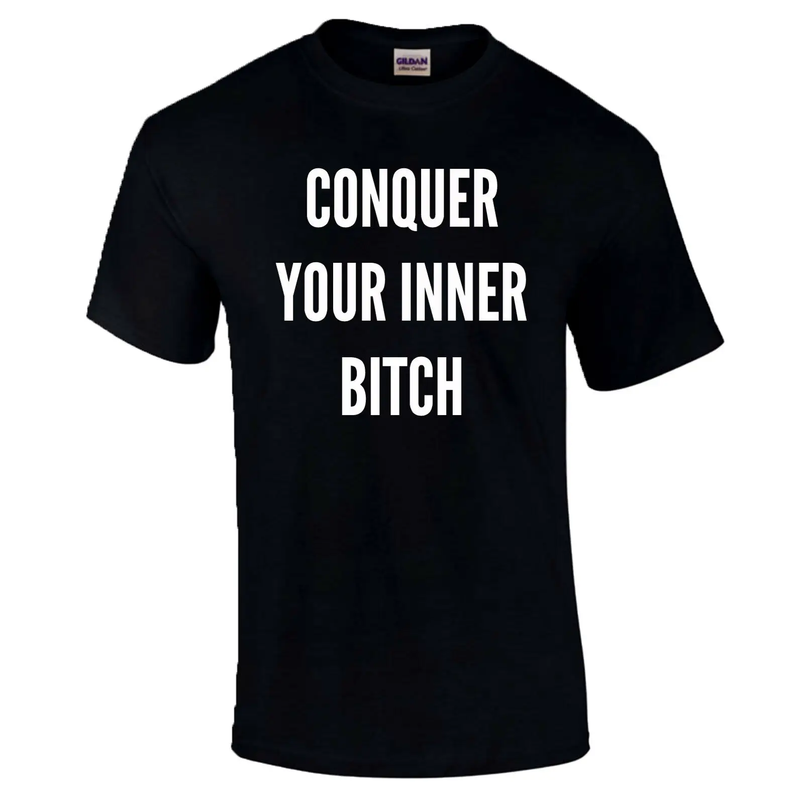 Conquer Your Inner Bitch Joe Rogan вдохновленная Спортивная мотивация Премиум футболка| |