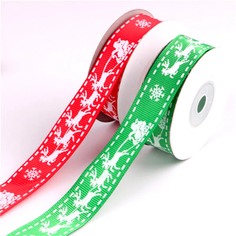 20 мм 5 ярдов с рождественским оленем ленты свадьбы праздника вечерние украшения
