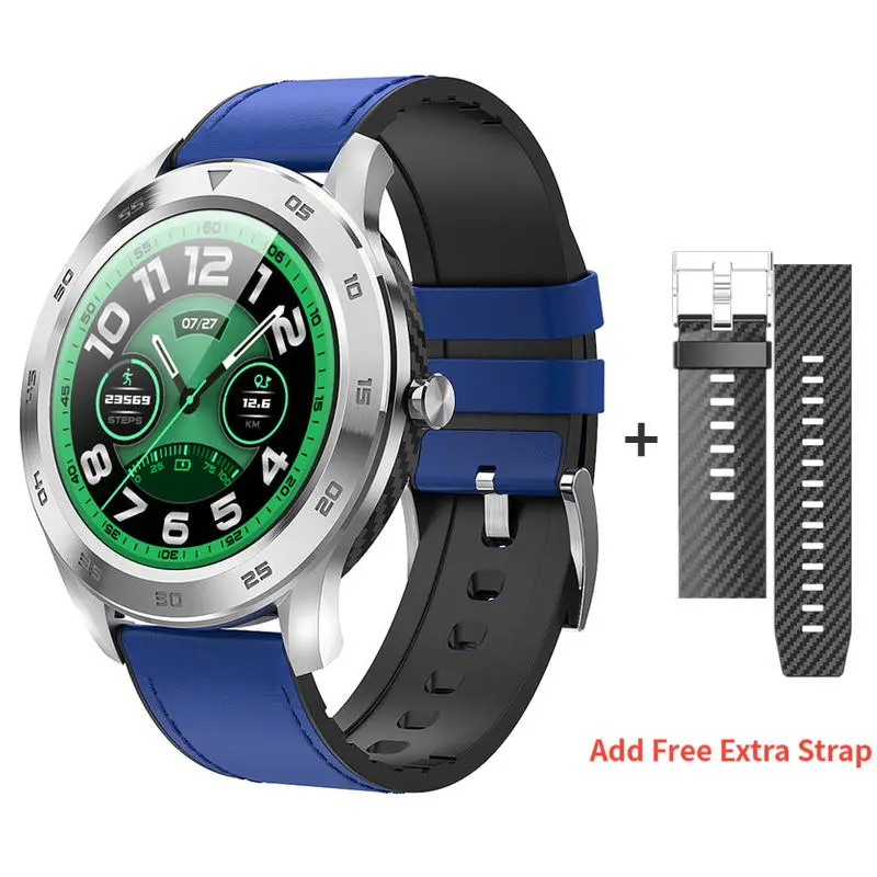 DT98 Smart Watch IP68 Waterproof 1.3 Full Round HD Screen ECG Detection Multi Dials Bluetooth Call Smartwatch Fitness Tracker