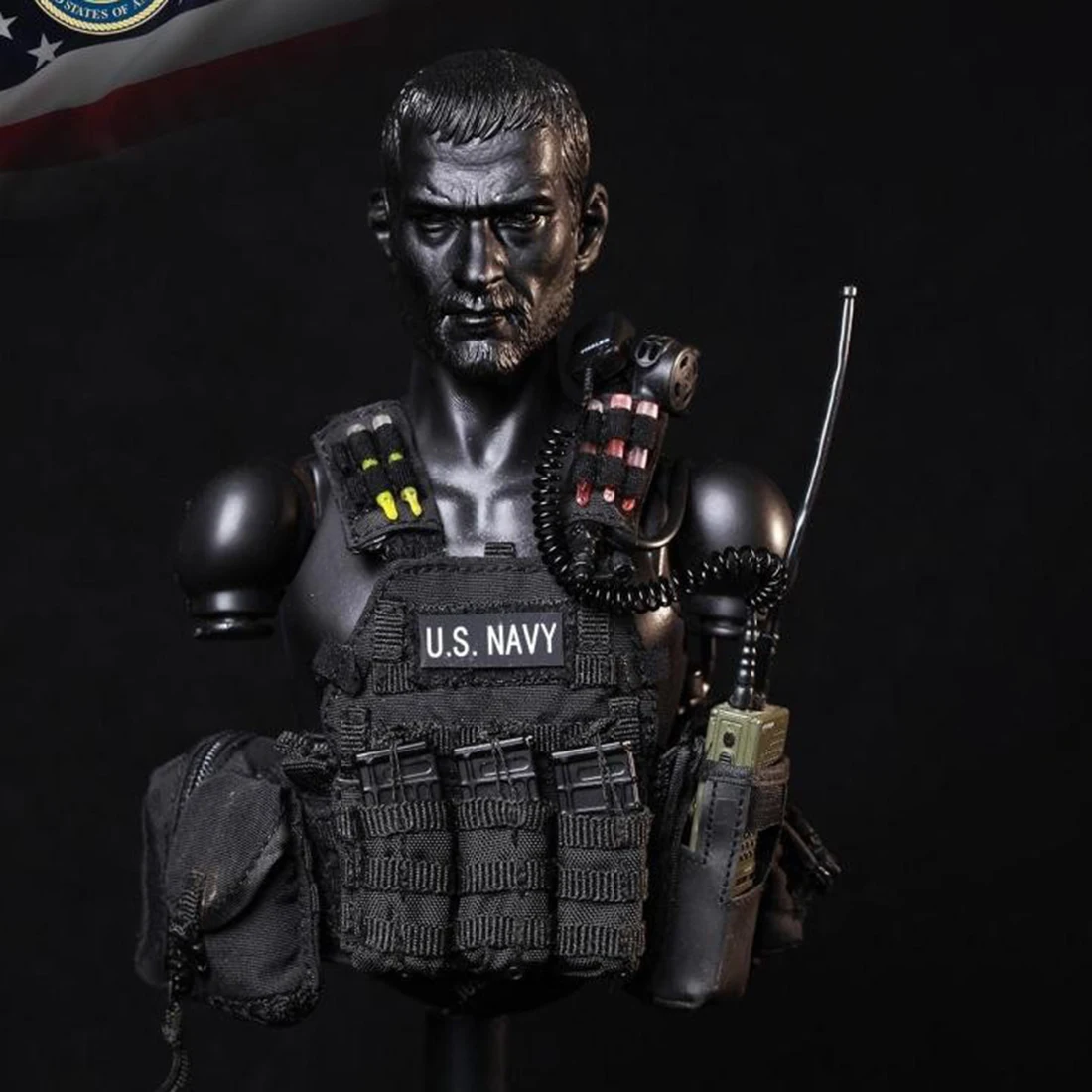 Модификатор 1/6 30 см модель солдата Реалистичная голова скульптура DIY подвижные военно-морские фигурки экшн и игрушки Фигурки