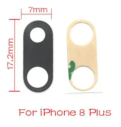 For Iphone 8 Plus 2 шт./партия, новая задняя камера, стеклянная крышка объектива с клеем для Iphone 6 7 8 Plus X XR XS Max, запасные части - Цвет: For Iphone 8 Plus