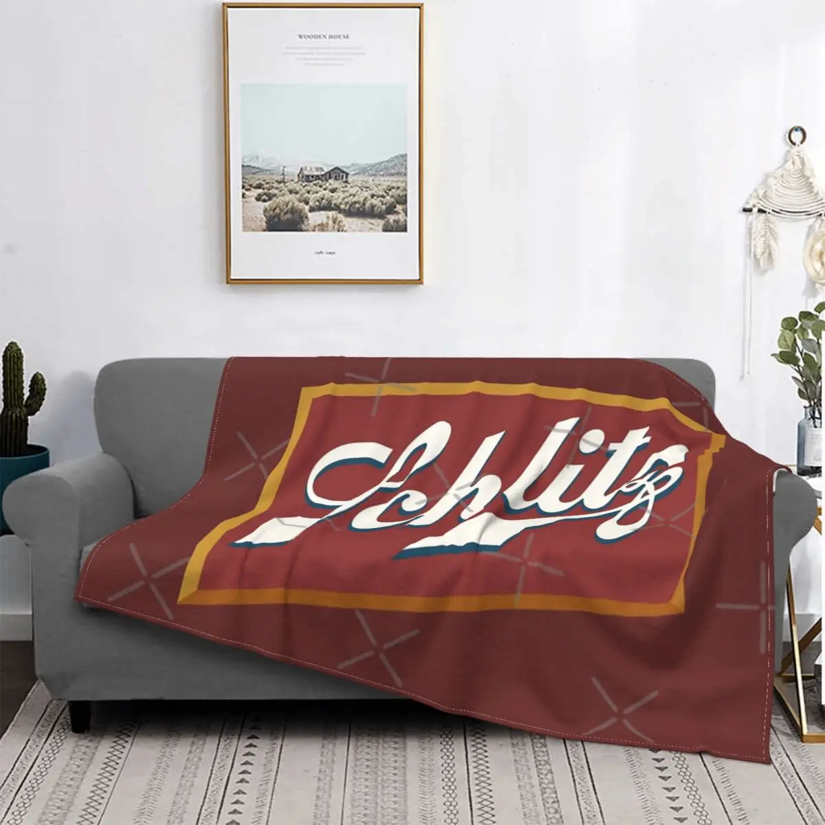 

Schlitz-Manta limpia с логотипом пива, colcha de cama a ток de muselina, toalla de playa, manta de lana, colcha de Пикник