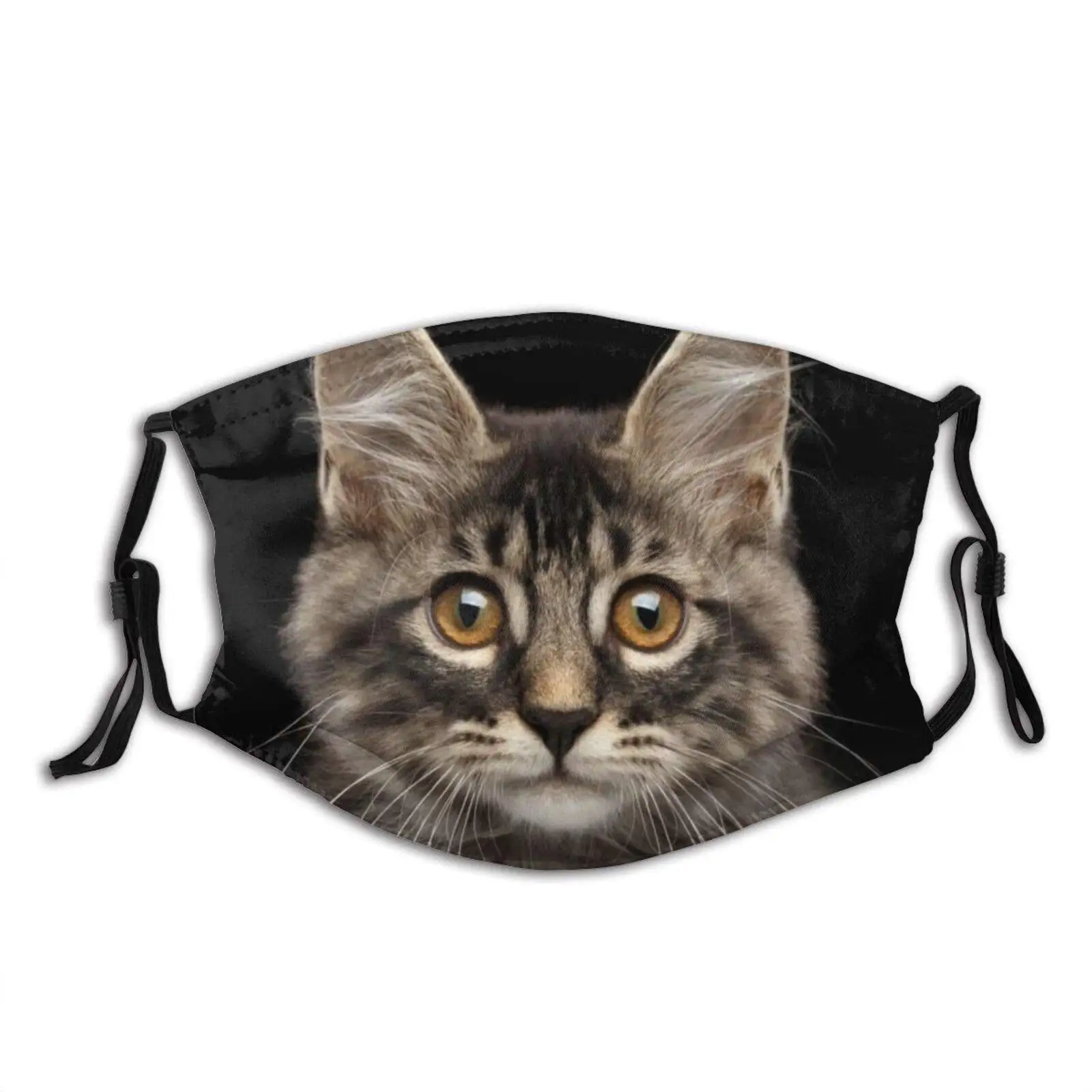 

Melancholy Puppet Cat Face Mask With Filter Pocket Washable Reusable Face Bandanas Balaclava With 2 Pcs Filters