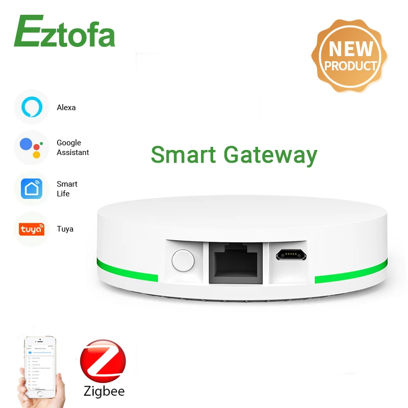 Tuya ZigBee 3 0 Смарт шлюз концентратор интеллектуальных домашних Wi-Fi мост приложение