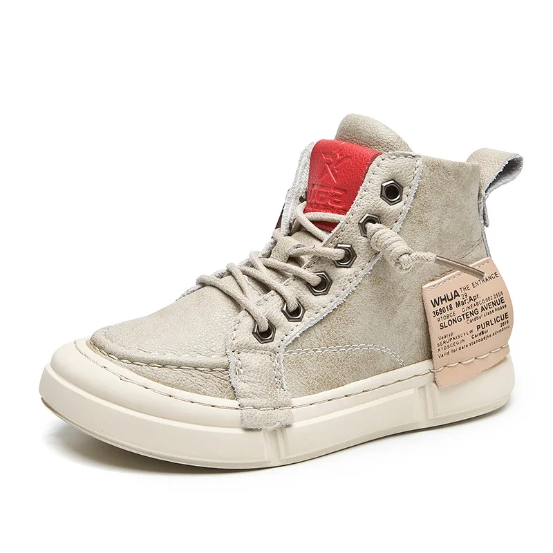 

Boys Sneakers Children Boots girls flat shoes 2020 trend Leopard Rome Toddler Casual Girls Ankle Boots Fashion Sport Vintage