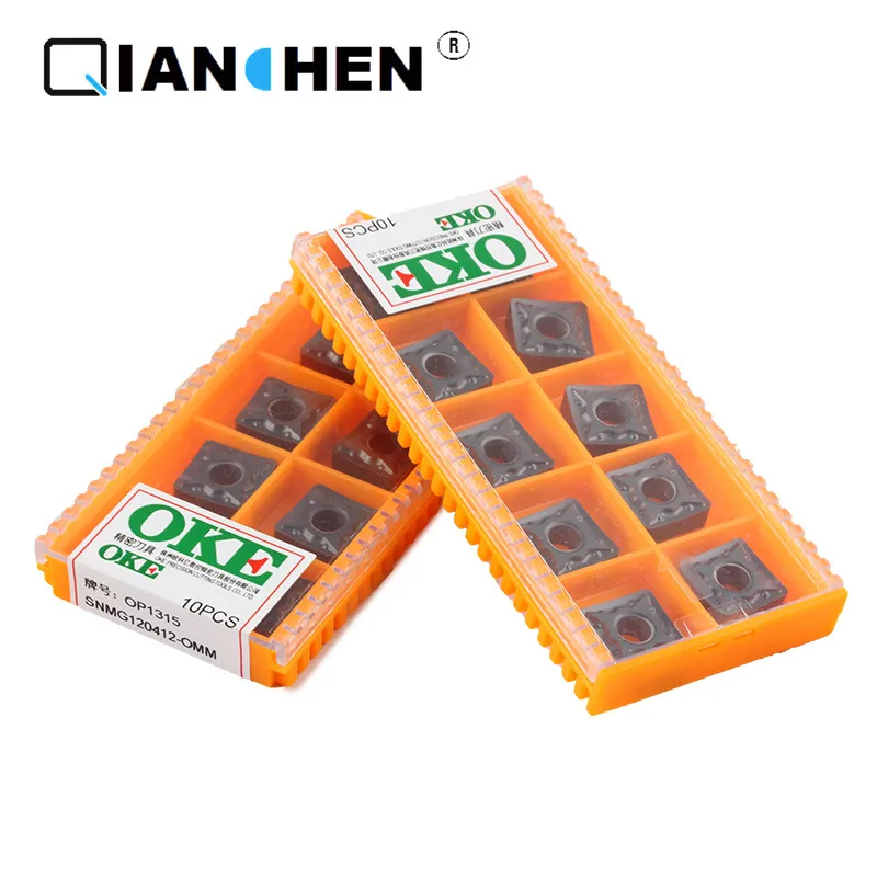 

OKE 10pcs/lot High Precision High Strength CNC SNMMG120412-OMM OP1315 Industry Carbide Inserts Internal Turning Tool Hard Alloy