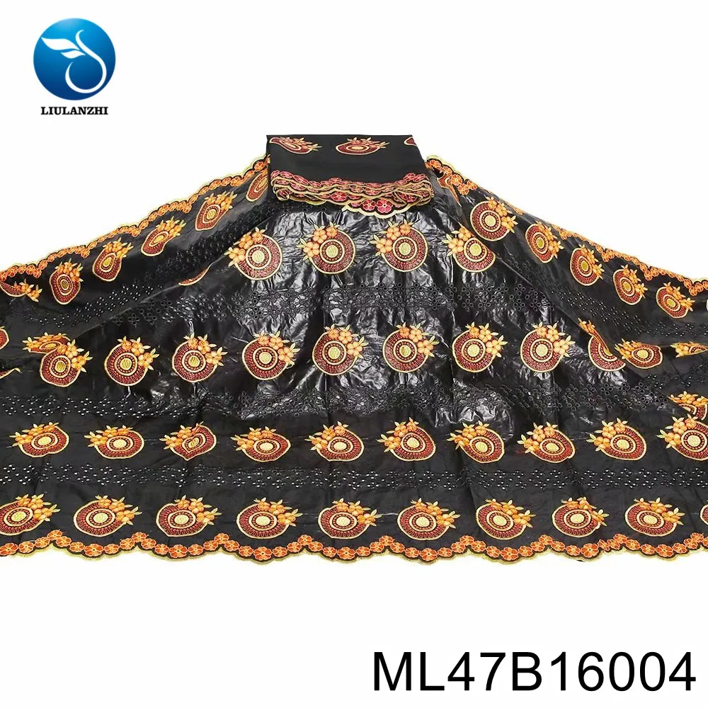 

2021 100% Cotton African bazin riche fabric With scarf Bazin Riche fabric 5 yards matching 2 yards ML47B159/ML47B160