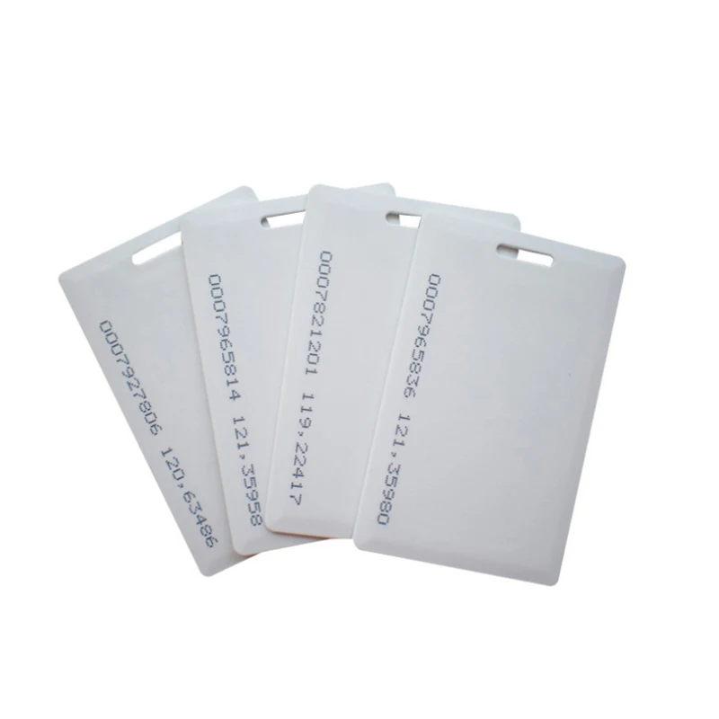 100Pcs 125Khz PVC RFID Proximity Door Entry Access Control EM/ID Card Keyfobs Plastic Token Tags Read Only ID Number | Безопасность и