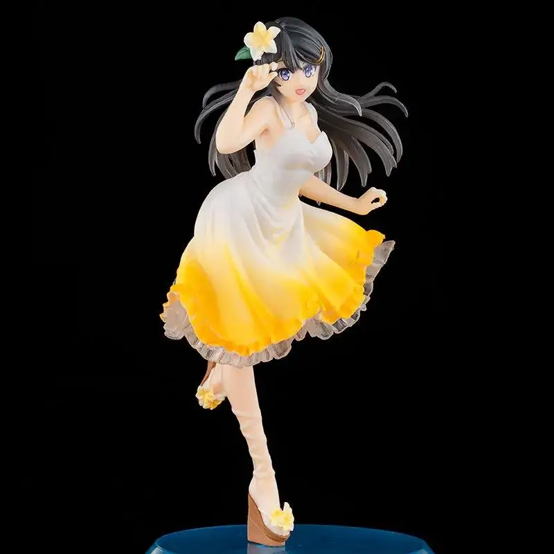 

20 см аниме Aobuta Sakurajima Mai летнее платье Ver Mai Senpai ПВХ экшн-фигурки коллекционные модели куклы игрушки